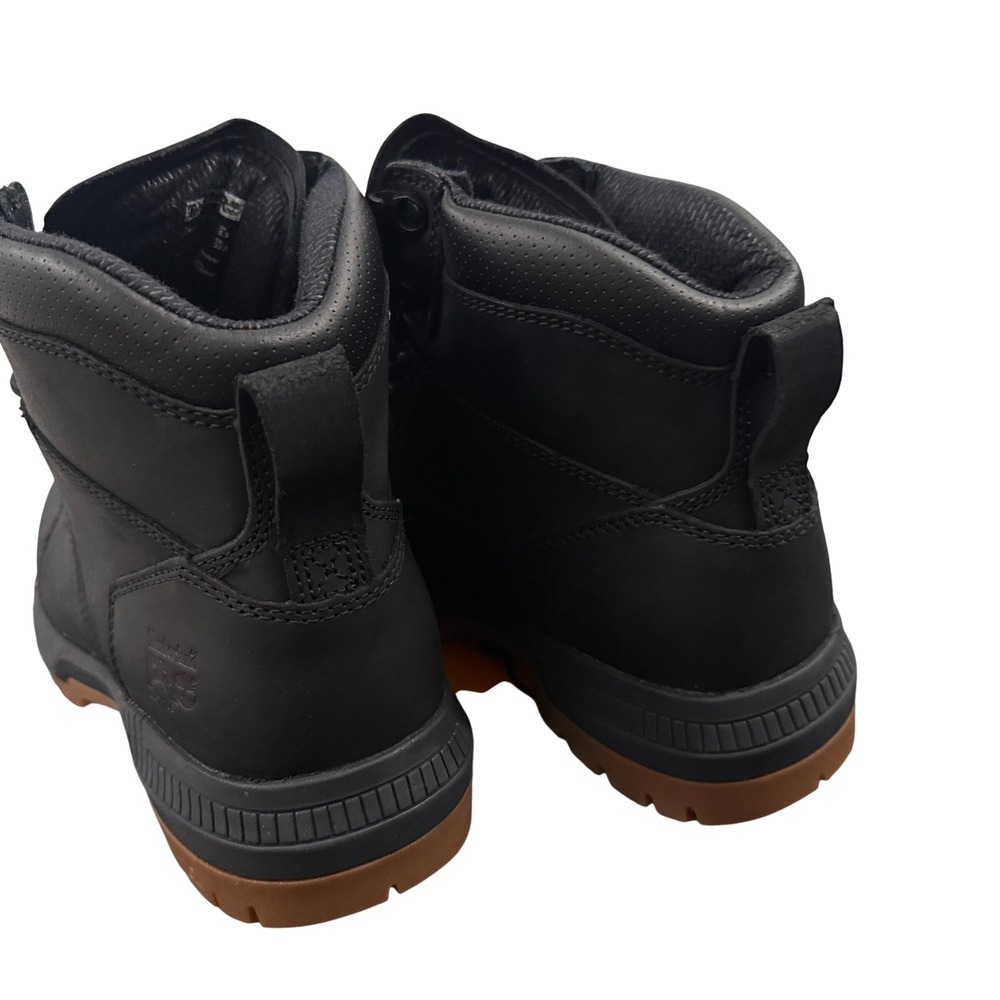 Timberland PRO Montauk Work Boots Mens 9.5 Black Soft Toe EH Leather 0A66DQEMW - Picture 4 of 6
